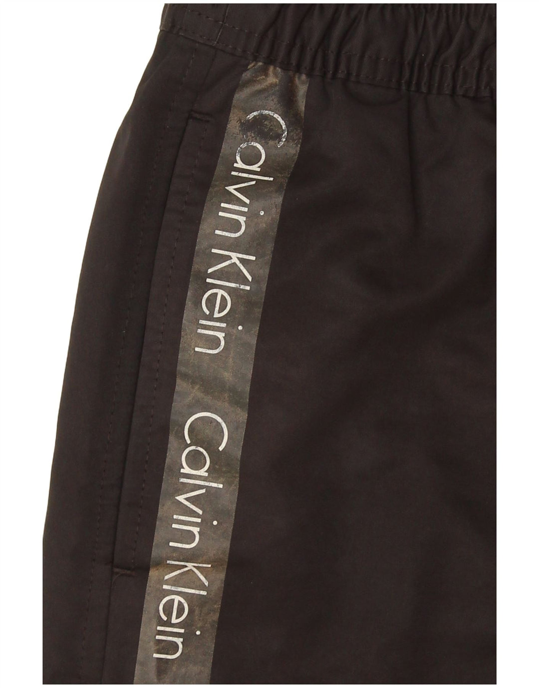 Calvin Klein Shorts de natação masculino gráfico pequeno poliéster preto