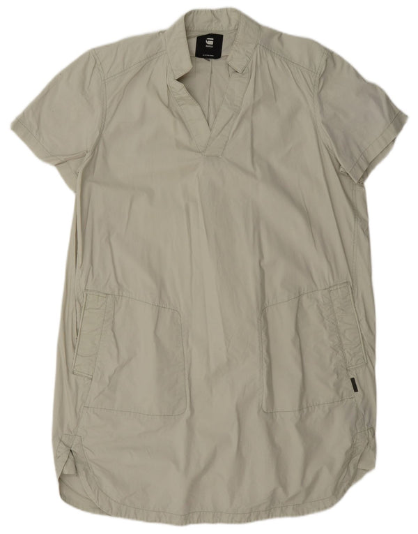Vestido feminino G-Star UK 16 grande algodão verde