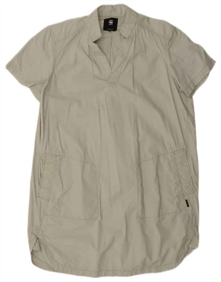 Vestido feminino G-Star UK 16 grande algodão verde