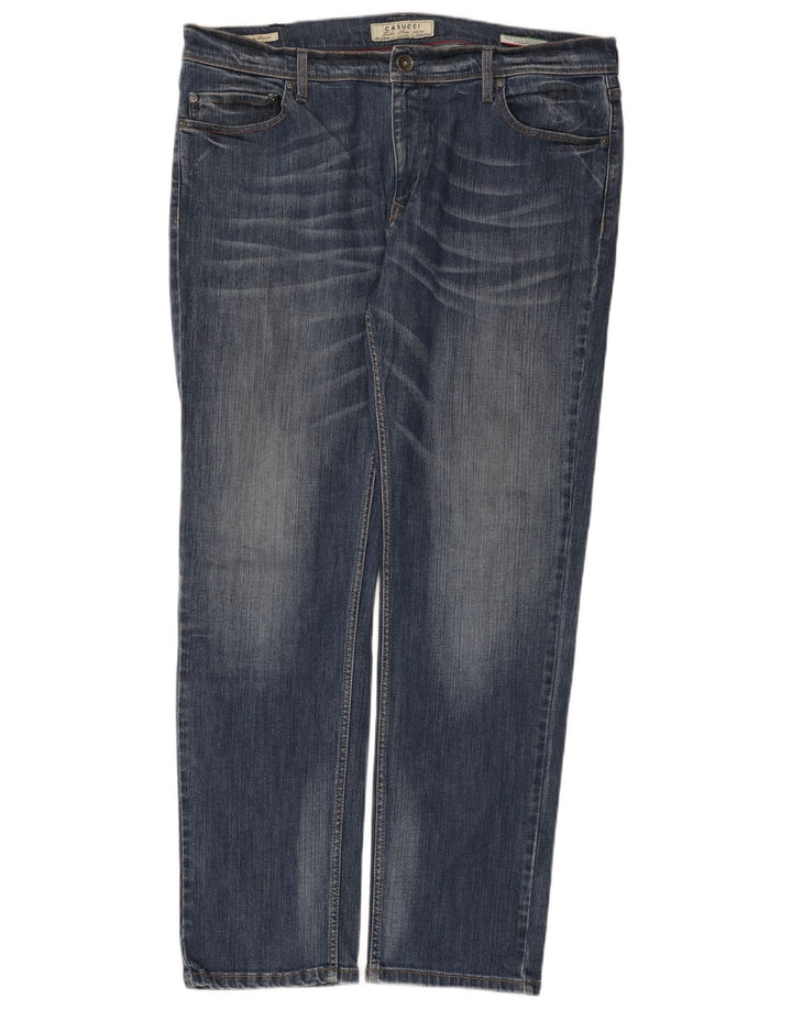 Casucci Calça Jeans Reta Masculina W42 L32 Azul Algodão