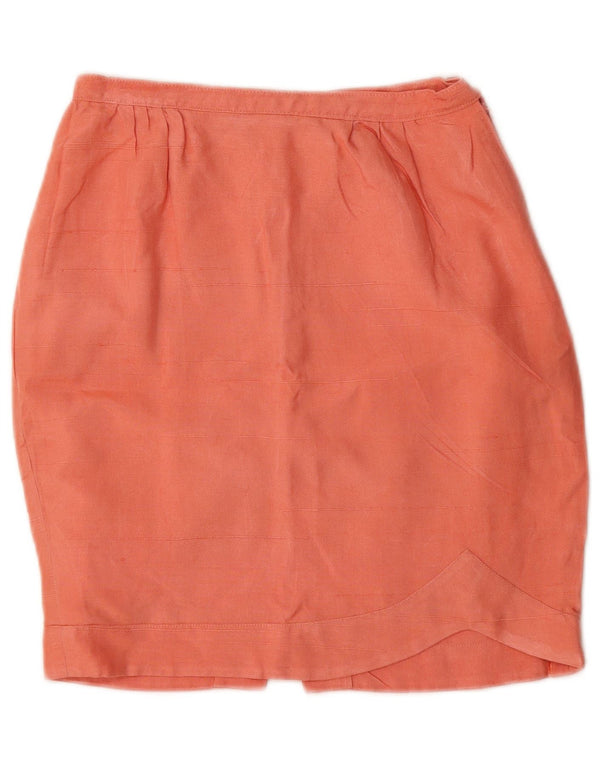 Saia lápis feminina vintage W24 XS rosa