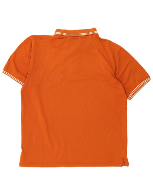 Camisa polo masculina Champion listrada laranja média