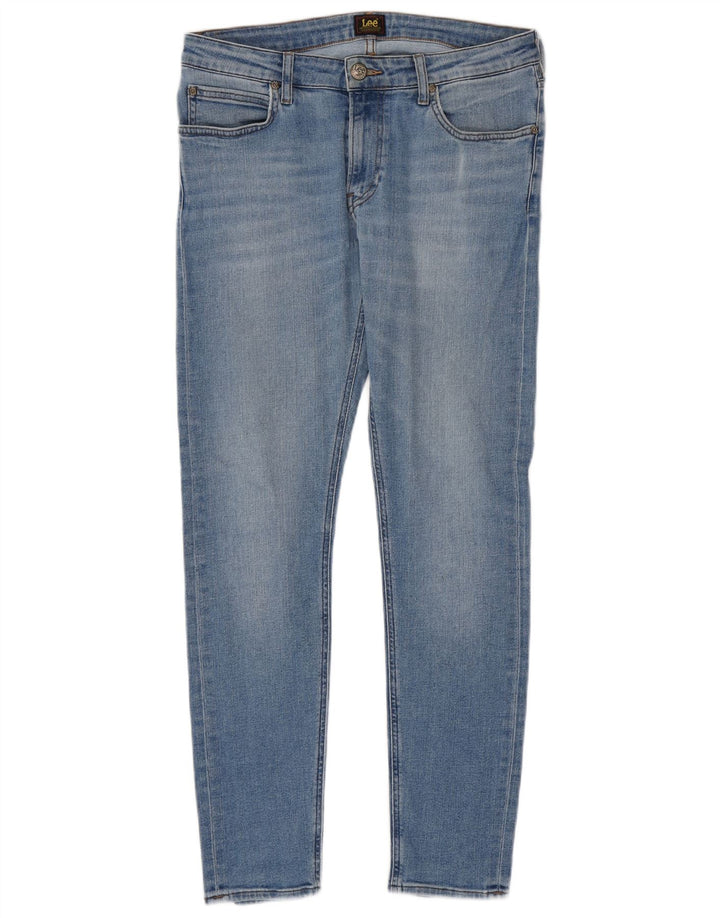 Lee Womens Malone Skinny Jeans W32 L30 Azul Algodão