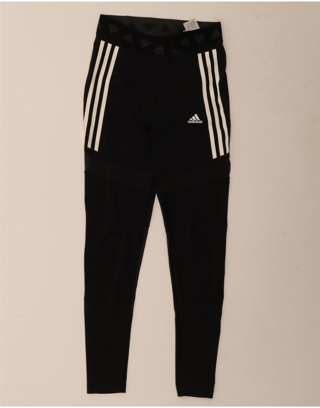 ADIDAS Womens Aeroready Graphic Leggings UK 12/14 Médio Preto Poliéster
