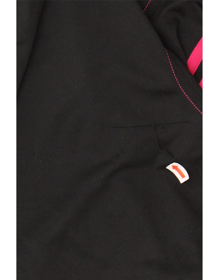 ADIDAS Womens Climalite Pullover Tracksuit Top UK 16/18 Grande Preto