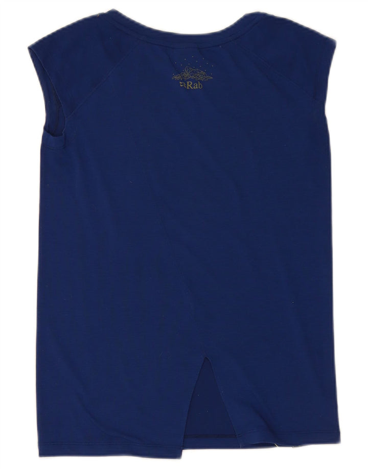 Colete feminino RAB UK 8 pequeno azul marinho