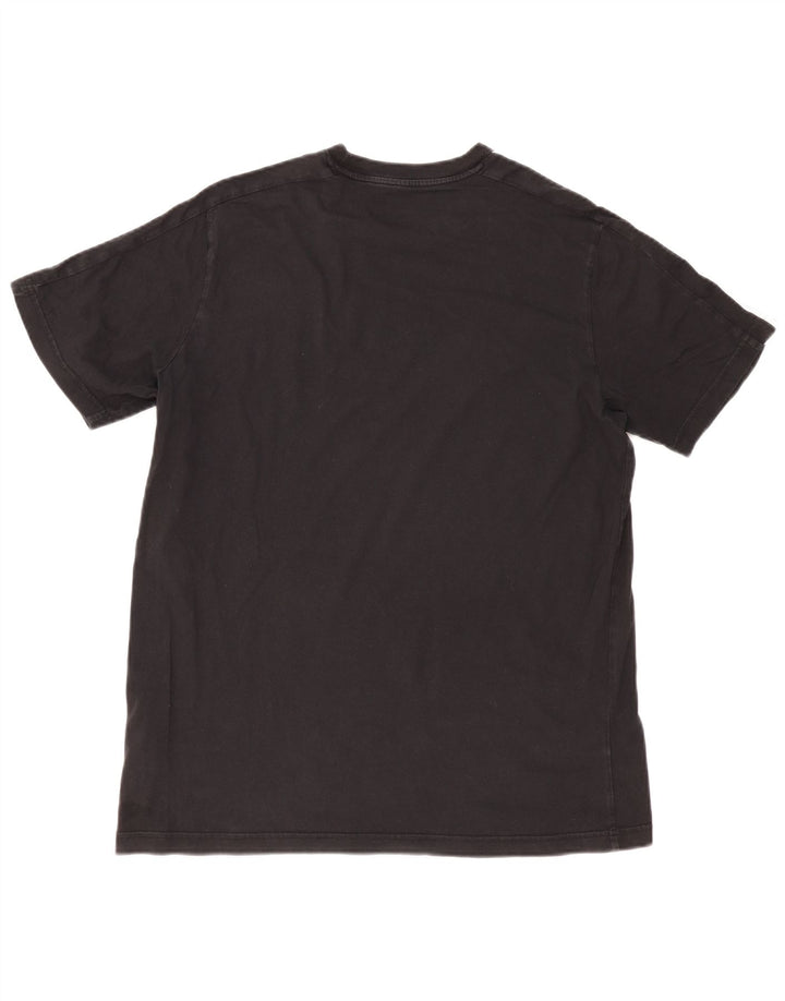 Adidas Mens Camiseta Top Grande Algodão Preto