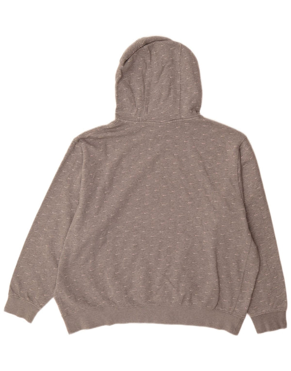 Nike masculino gráfico moletom com capuz jumper 2XL cinza algodão esportivo