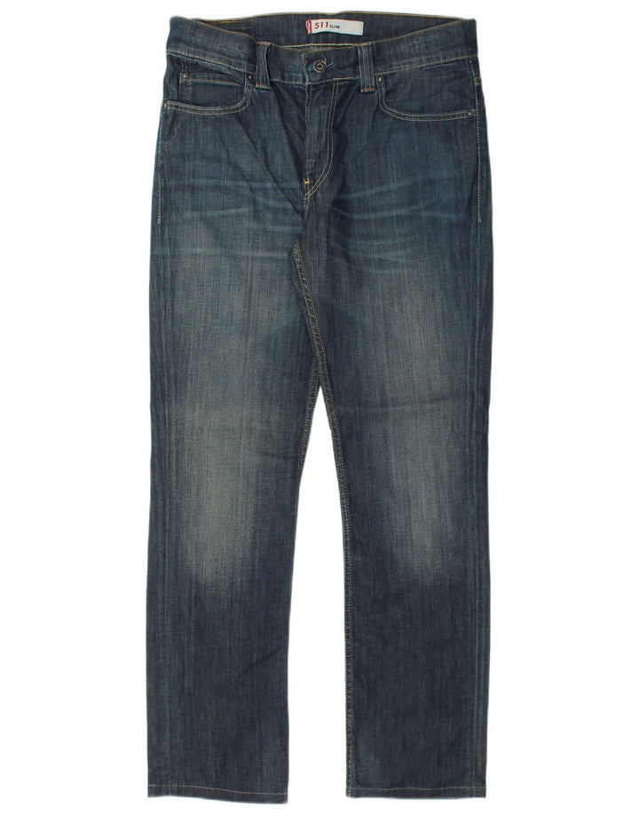 Calça Jeans Levis 511 Slim Masculina W36 L32 Azul Algodão