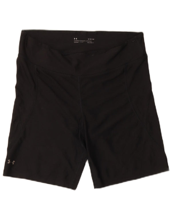 Under Armour Womens Heat Gear Sport Shorts Reino Unido 16 Grande Preto
