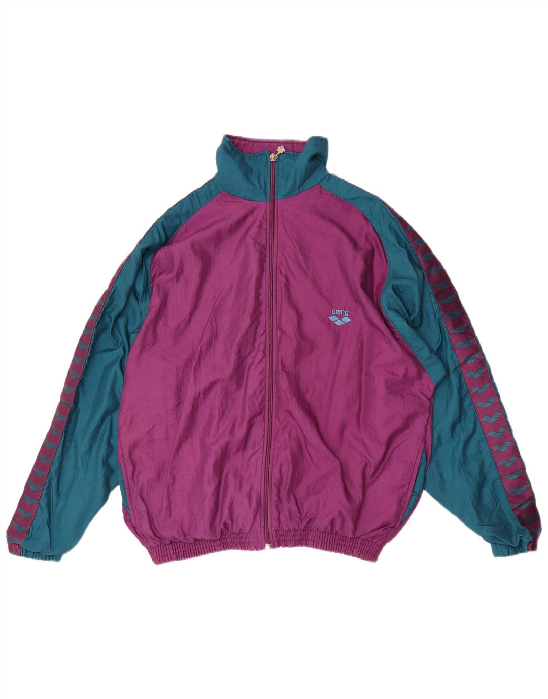 Jaqueta masculina de agasalho gráfico Arena grande bloco colorido roxo