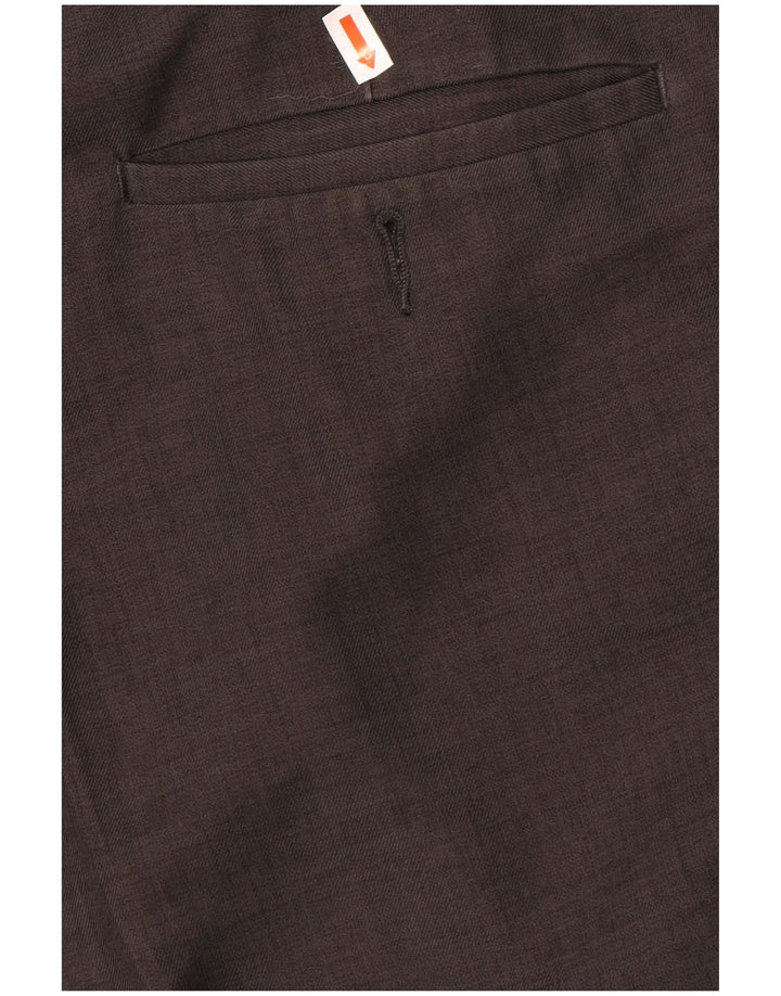 Calça masculina Marks & Spencer Pegged Suit W44 L29 poliéster cinza