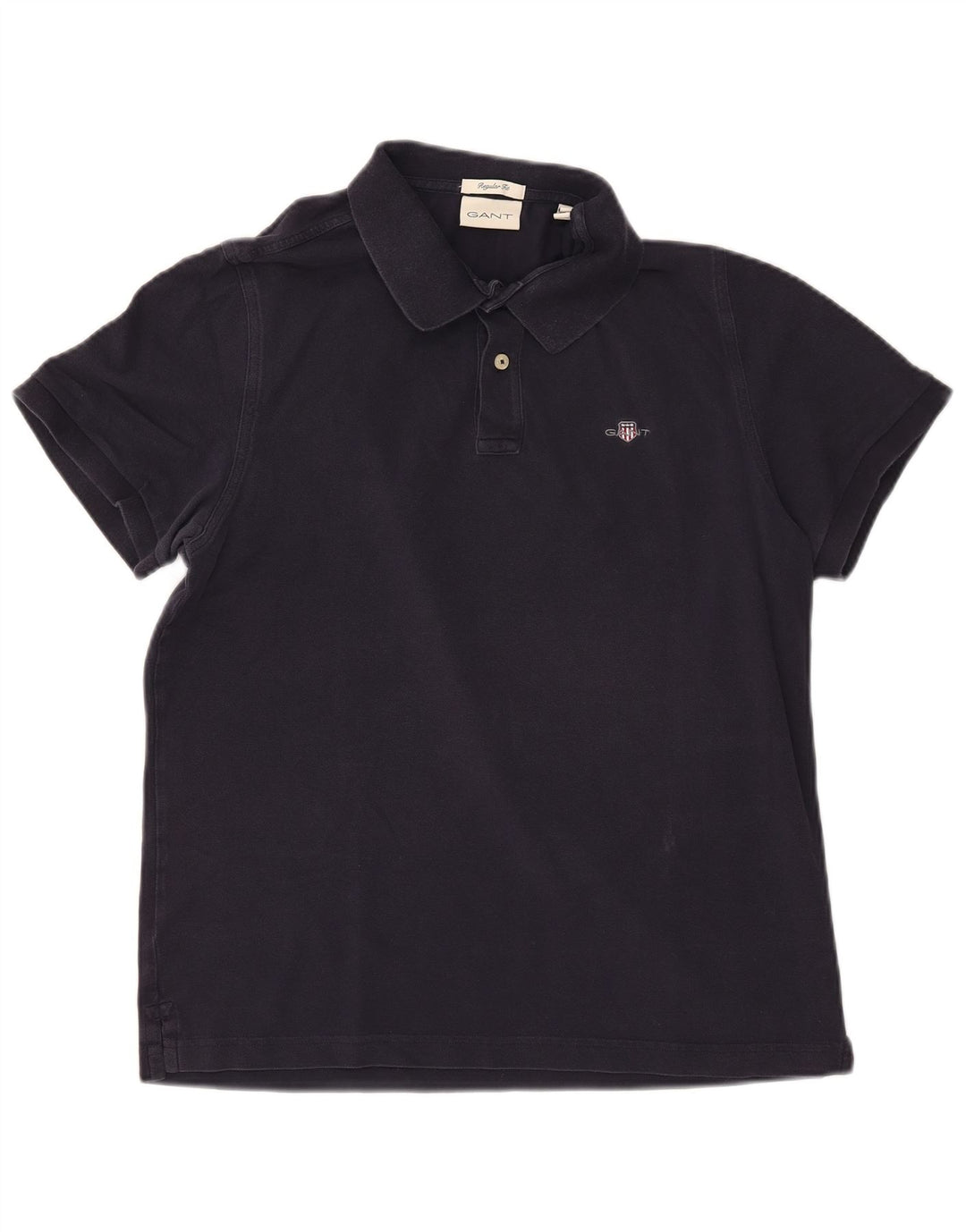 Camisa polo masculina Gant Regular Fit grande algodão azul marinho