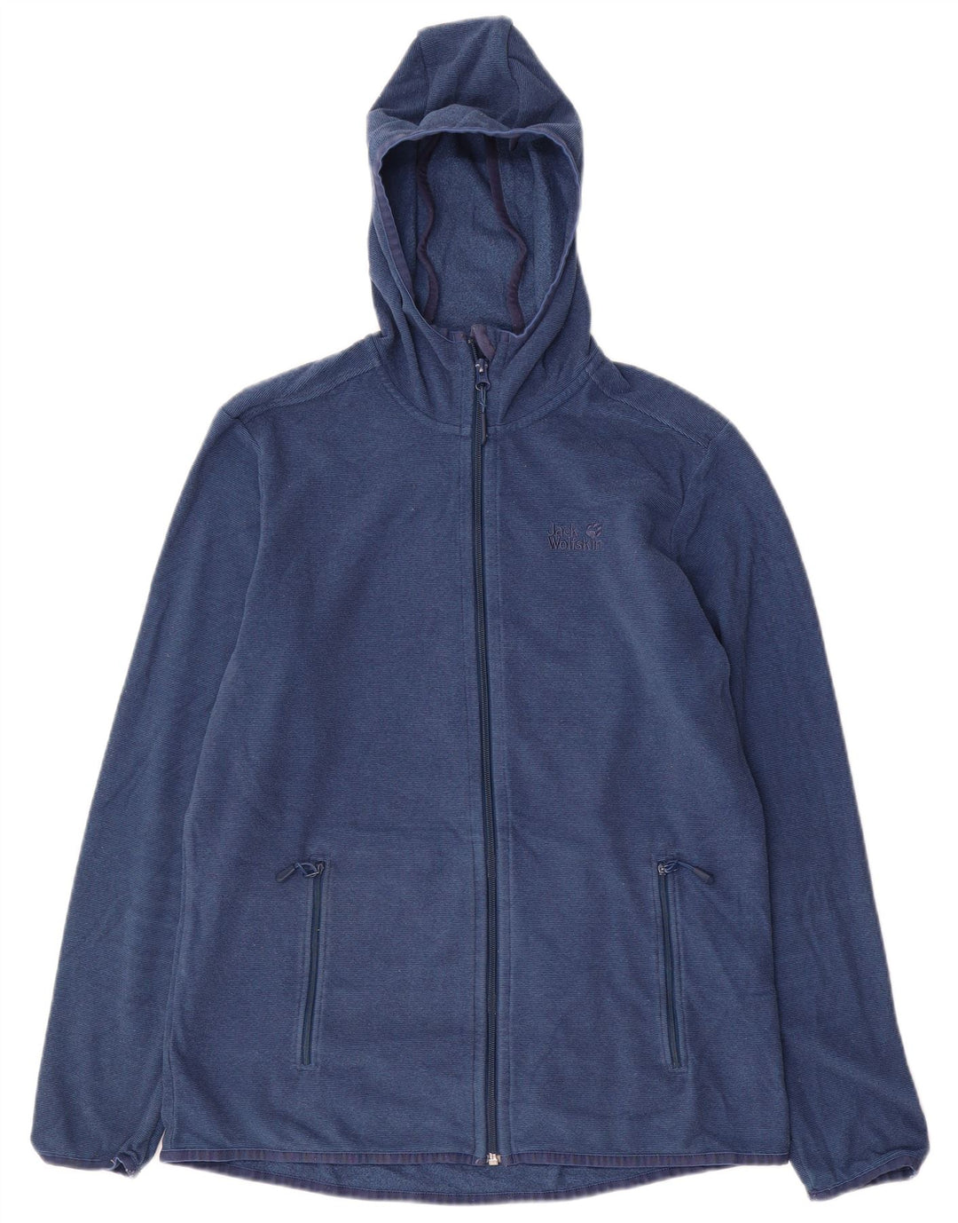 Jaqueta masculina com capuz Jack Wolfskin Reino Unido 40 azul marinho médio