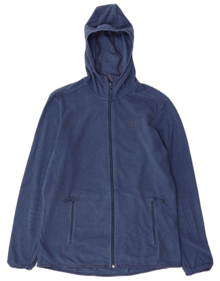 Jaqueta masculina com capuz Jack Wolfskin Reino Unido 40 azul marinho médio
