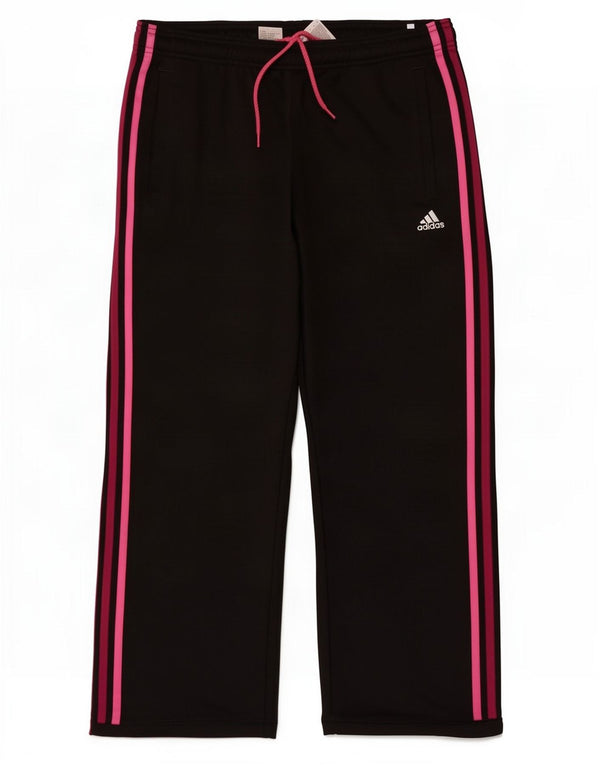 Calça de treino feminina Adidas UK 12 poliéster preto médio