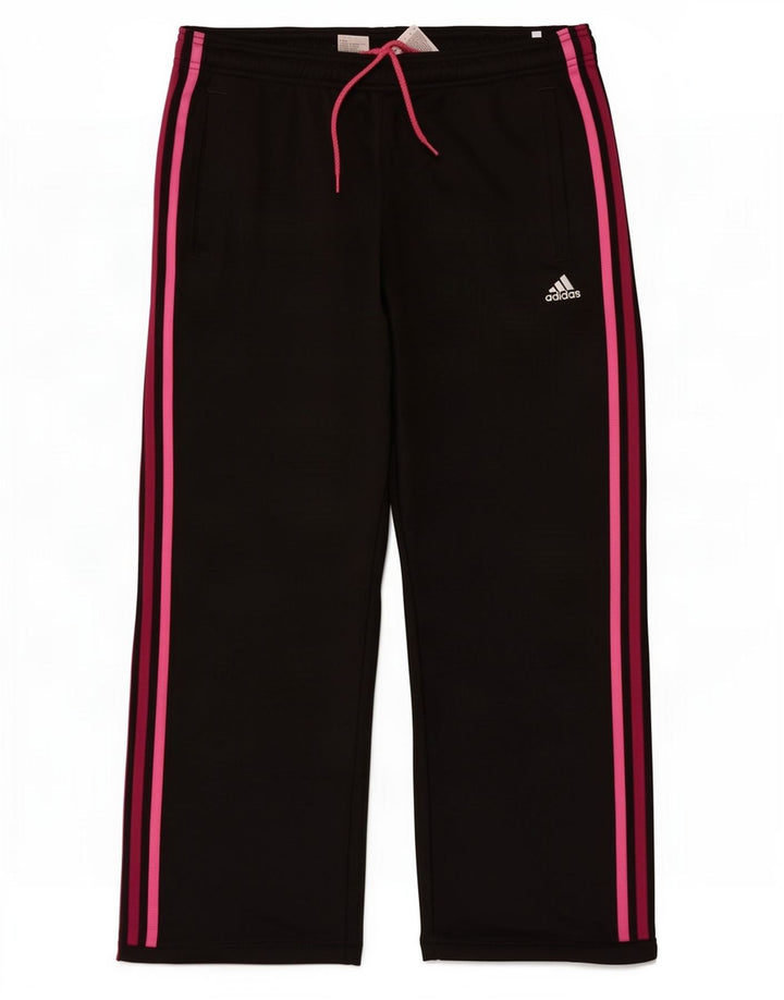 Calça de treino feminina Adidas UK 12 poliéster preto médio