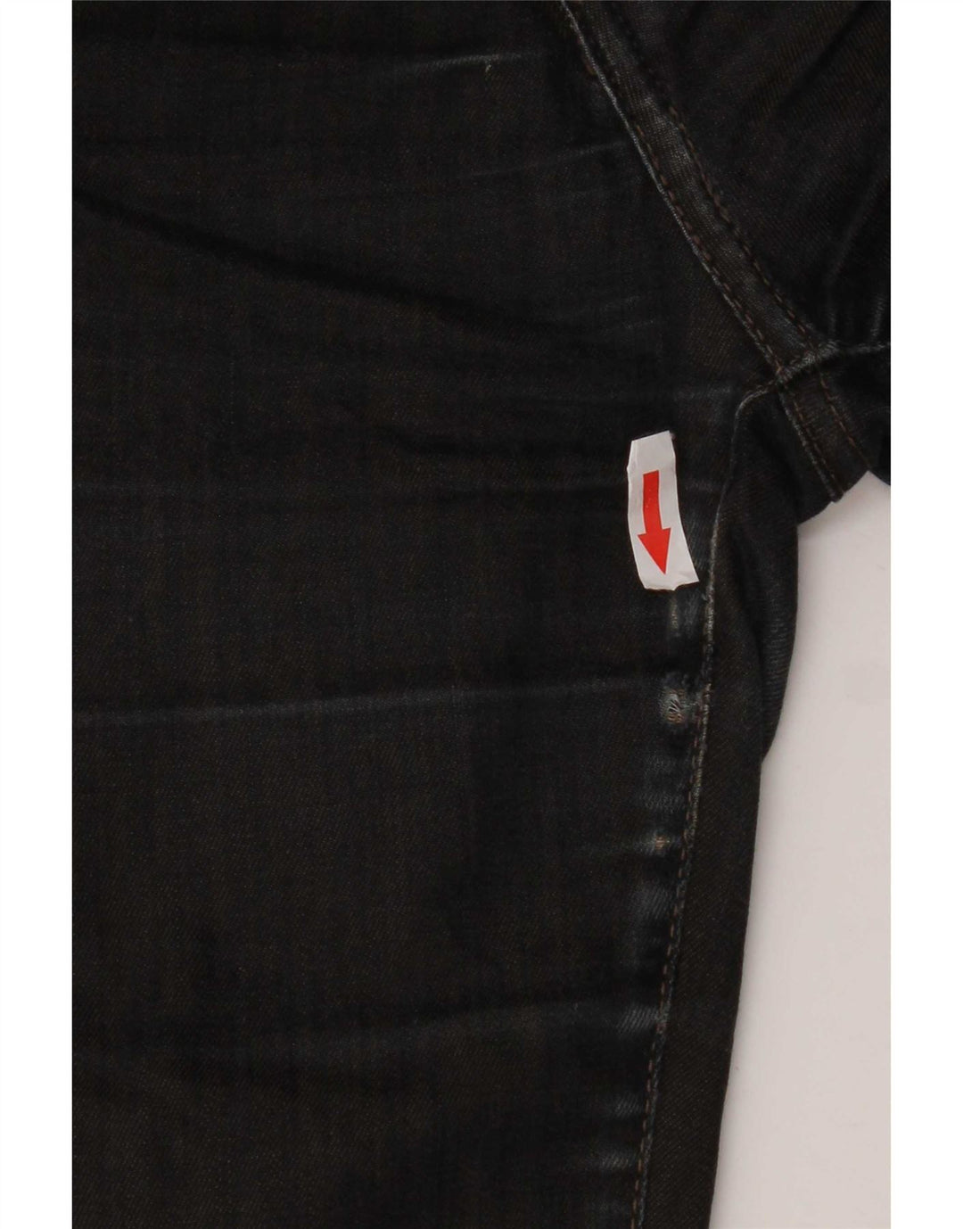 Jeans retos femininos Trussardi W28 L28 preto