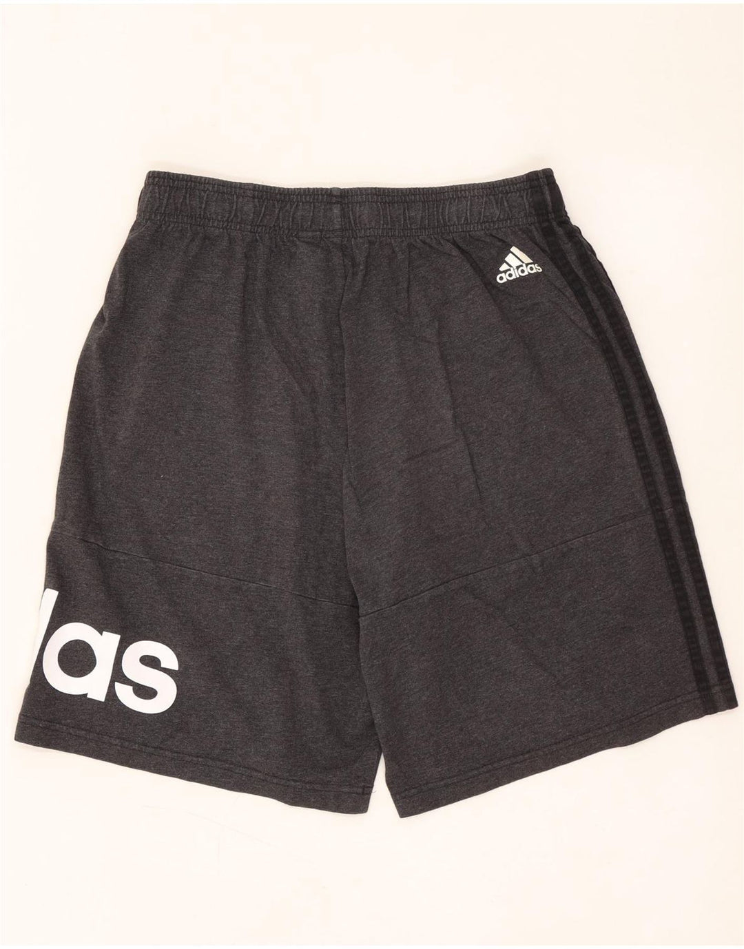 Shorts esportivos gráficos masculinos Adidas grande algodão cinza
