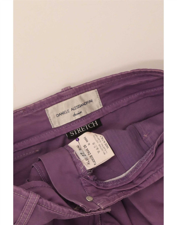 Hot Pants Feminino Daniele Alessandrini W27 Pequeno Algodão Roxo