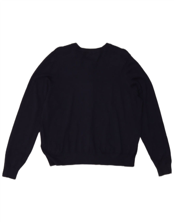 Suéter cardigã feminino MARKS & SPENCER UK 20 2XL azul marinho viscose