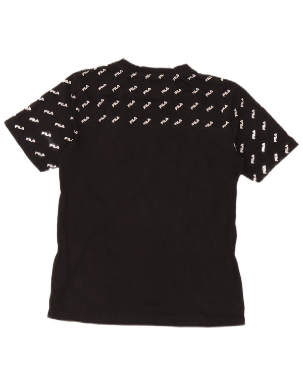Camiseta Fila Boys Graphic 12-13 Anos Algodão Preto