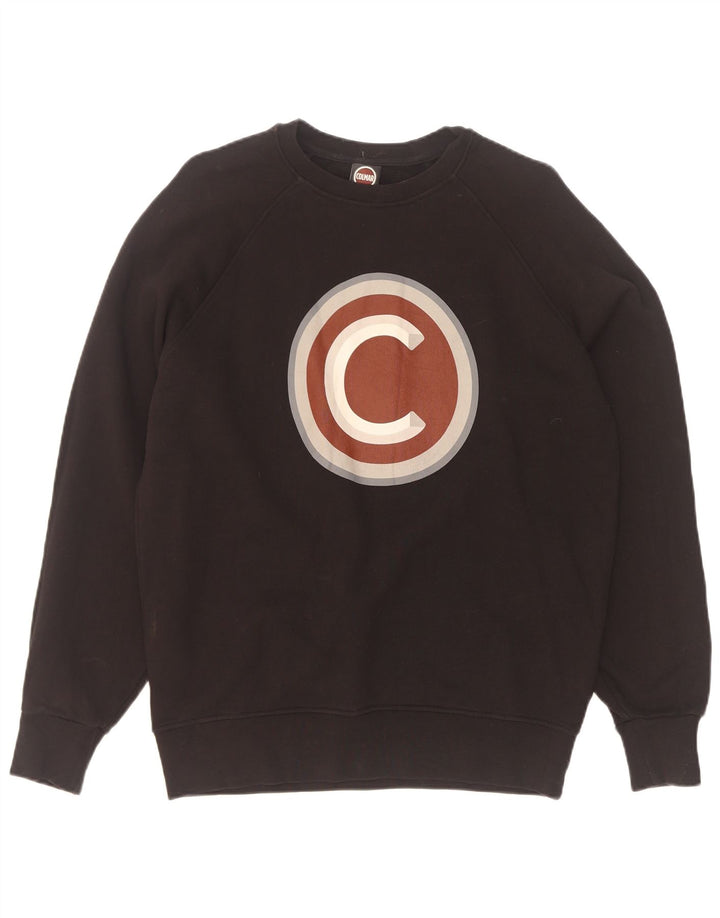 Colmar moletom masculino gráfico jumper grande algodão preto