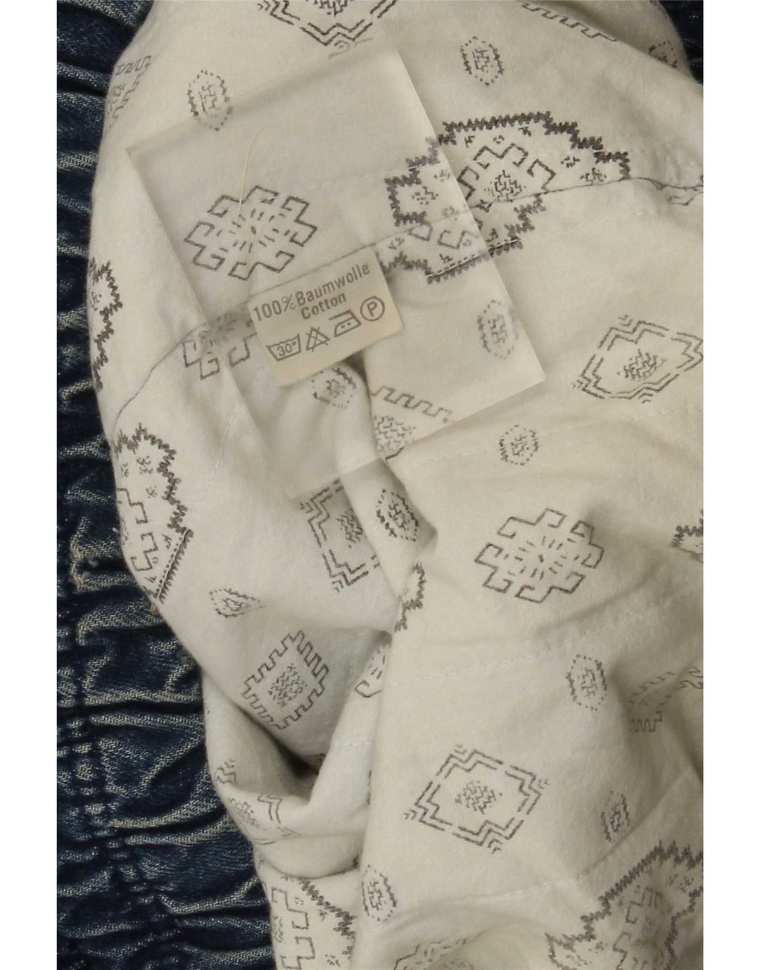 Jaqueta jeans masculina vintage UK 42 XL algodão azul