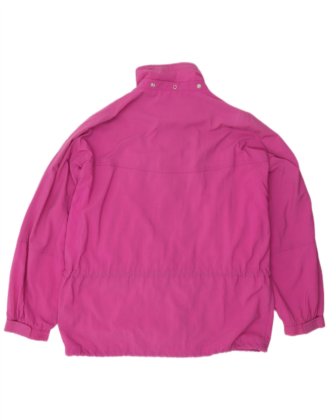 Diadora Womens Oversized Tracksuit Top Jacket UK 14 Médio Roxo Poliamida