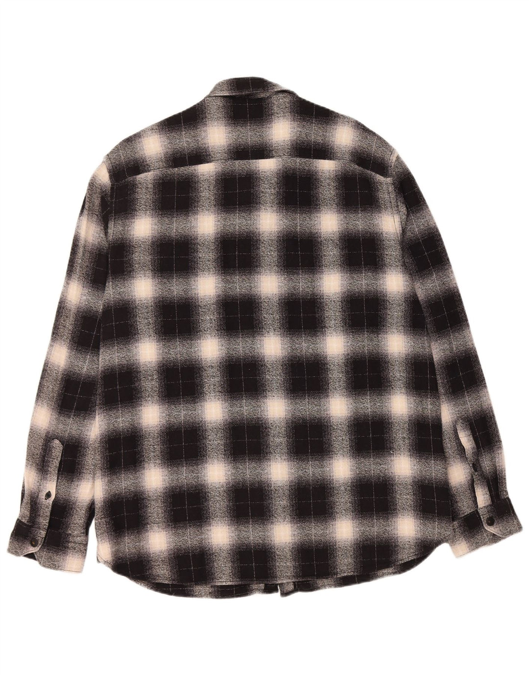 PEPE JEANS Camisa masculina de flanela de ajuste regular XL preto algodão xadrez