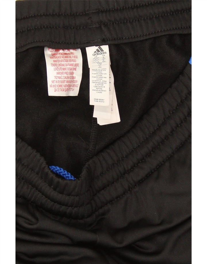 Adidas meninos calças de treino joggers 13-14 anos preto poliéster