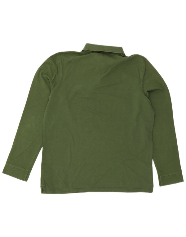 Camisa polo masculina de manga comprida Slim Fit Timberland XL verde algodão