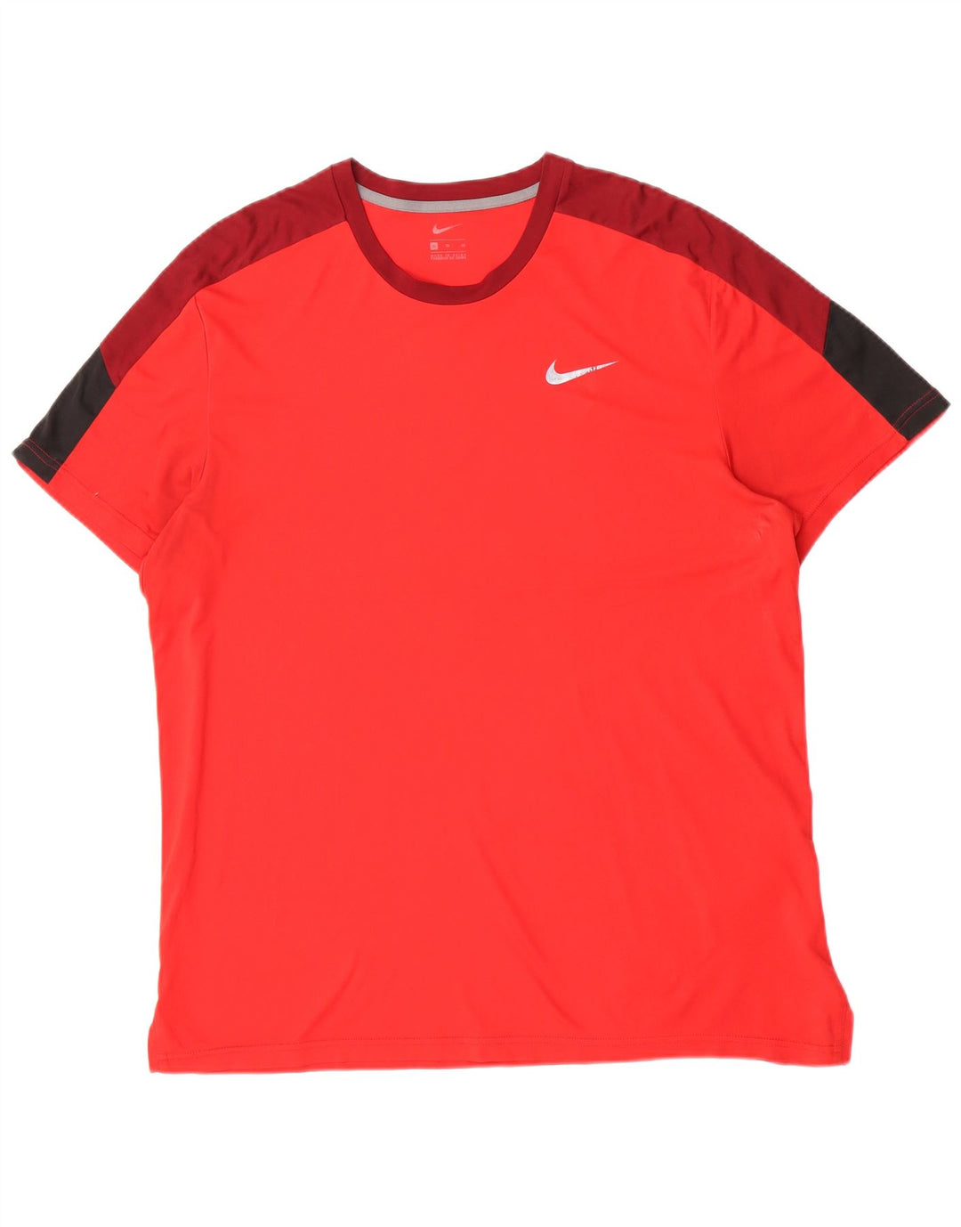 Camiseta masculina Nike Top XL vermelho colorblock poliéster