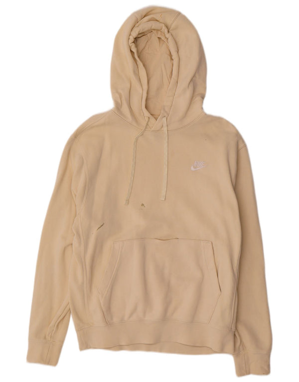 Nike Mens Hoodie Jumper Pequeno Off White Algodão