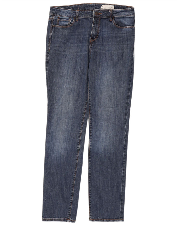 Calça jeans reta feminina Esprit W30 L32 azul