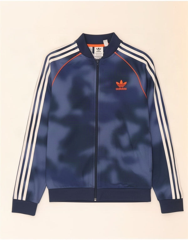 Jaqueta Adidas Boys Primegreen Tracksuit Top 11-12 Anos Azul Marinho Tie Dye