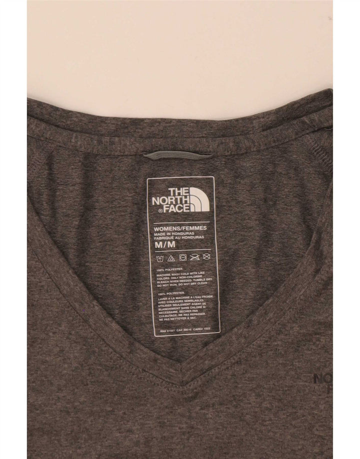 Camiseta feminina The North Face UK 12 poliéster manchado cinza médio