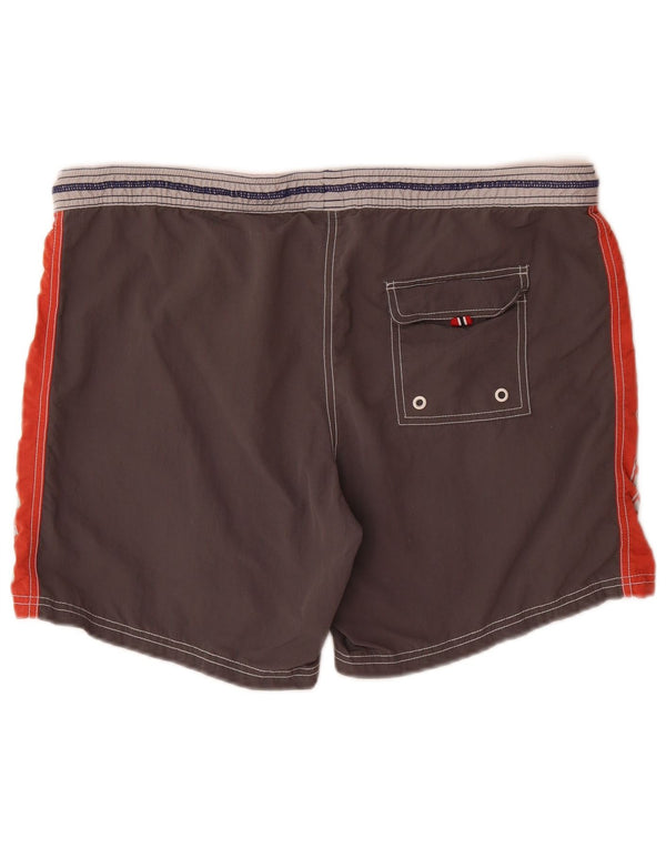 Napapijri Mens Geographic Graphic Shorts de natação 2XL cinza bloco colorido