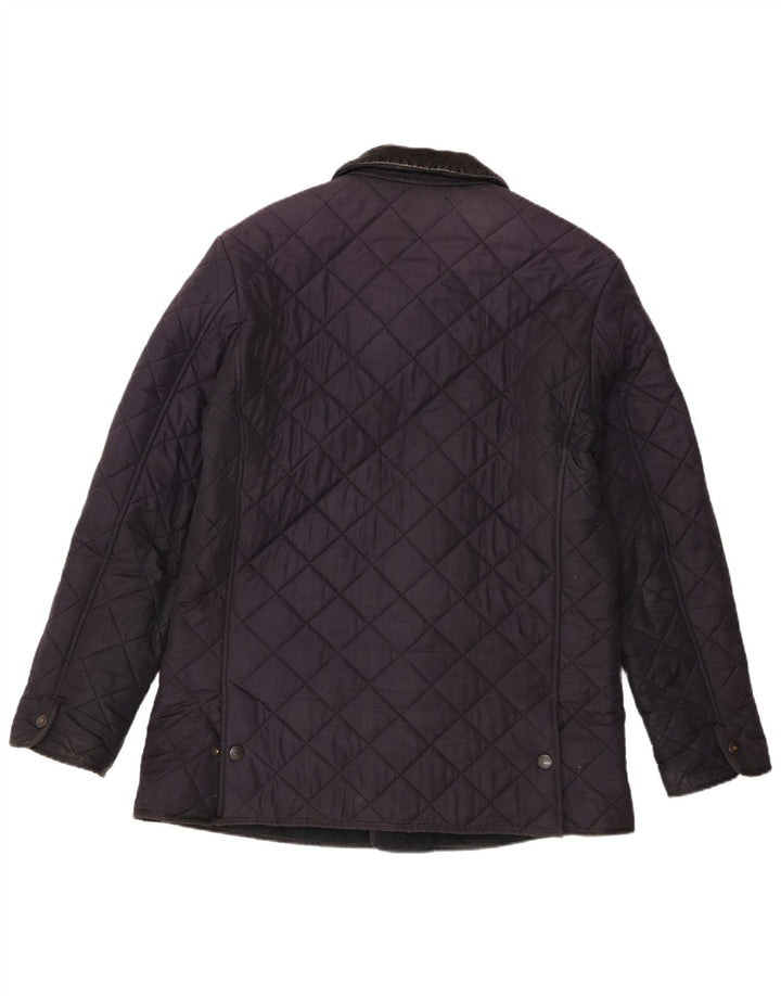 Jaqueta acolchoada masculina Barbour UK 38 azul marinho médio