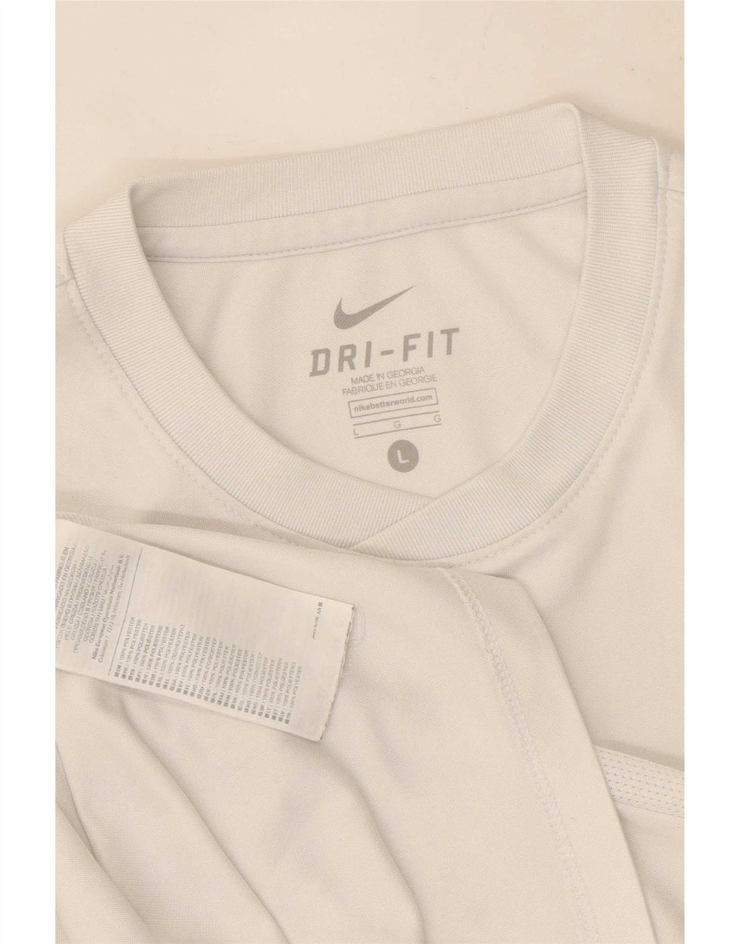 Camiseta Nike Masculina Dri Fit Top Grande Poliéster Branco