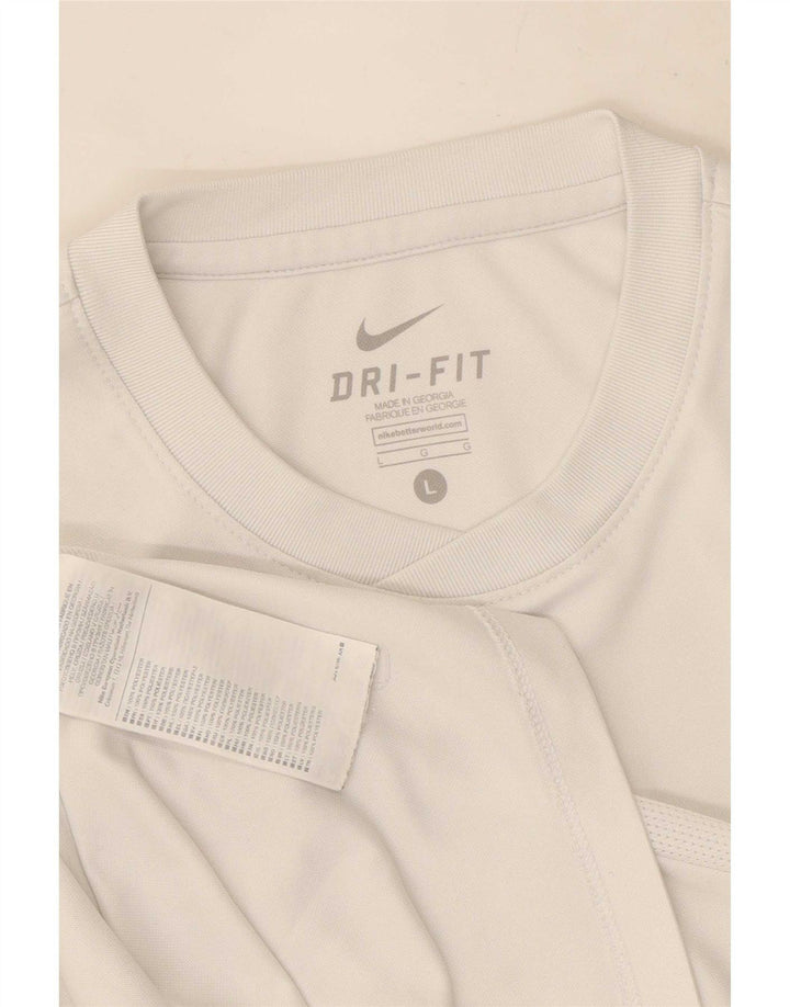 Camiseta Nike Masculina Dri Fit Top Grande Poliéster Branco
