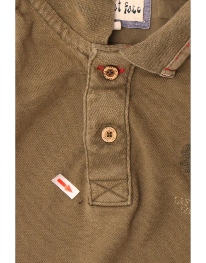 Camisa polo masculina Fat Face XL algodão cáqui