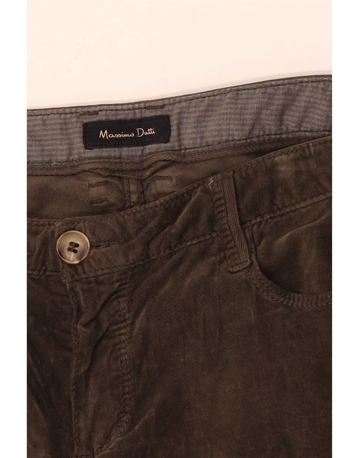 Calça casual justa feminina Massimo Dutti W28 L32 marrom