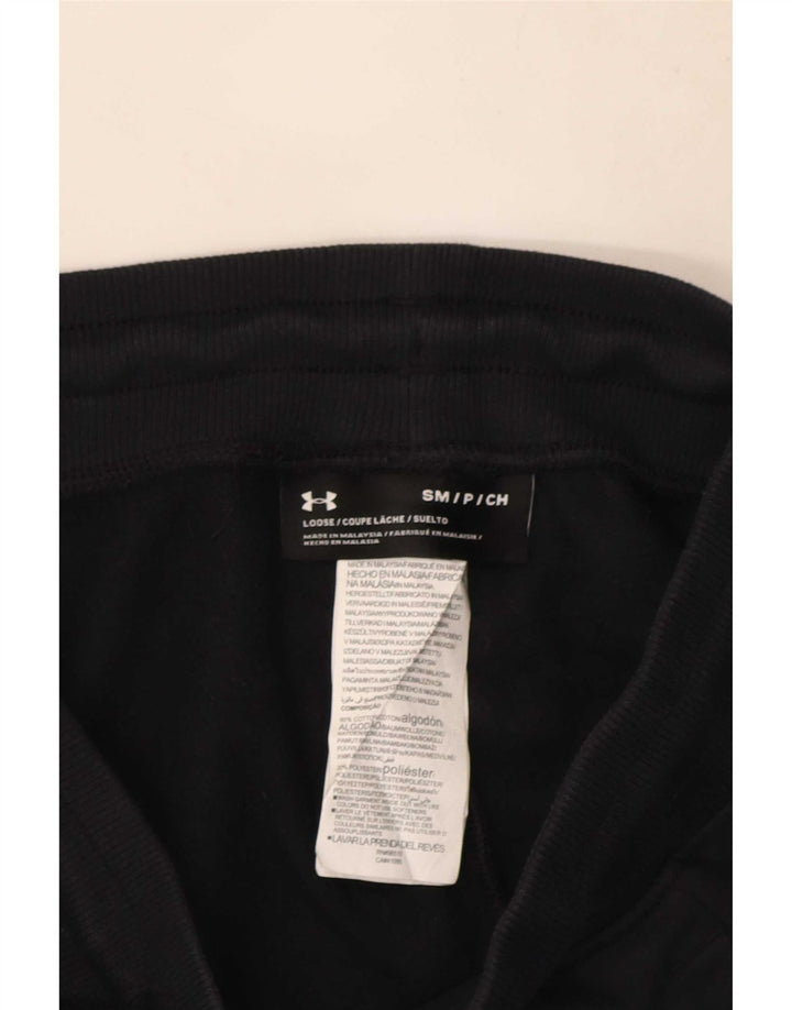 Under Armour Mens Capri Calças de treino Joggers pequeno algodão preto