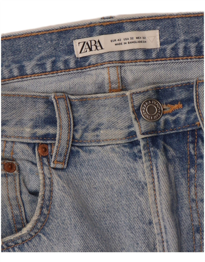 Calça jeans masculina ZARA EU 42 grande W32 L24 azul