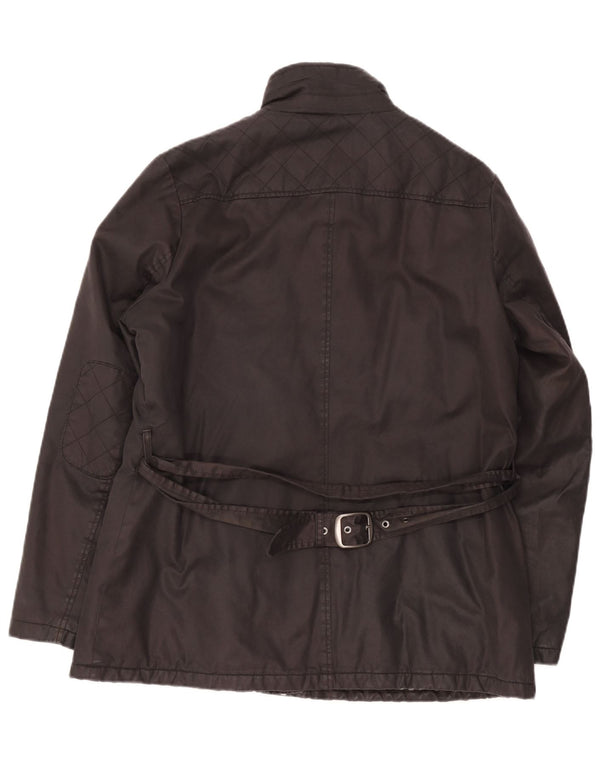 Jaqueta feminina de algodão encerado Fat Face UK 18 XL algodão preto