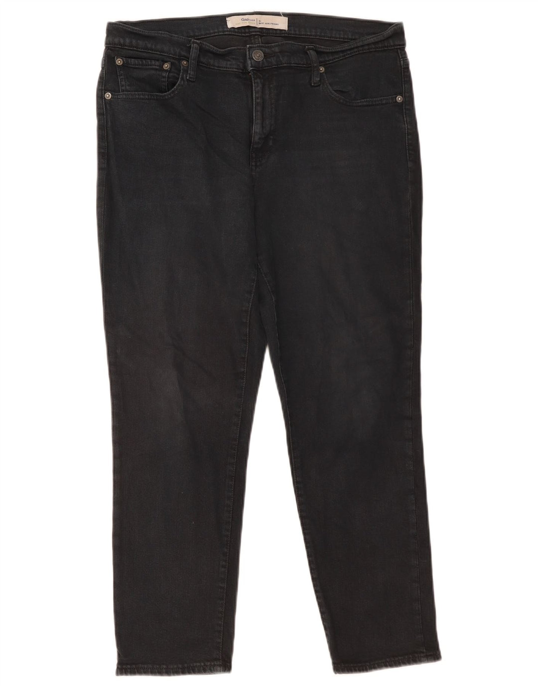 Jeans feminino GAP Girlfriend Slim W31 L27 algodão preto