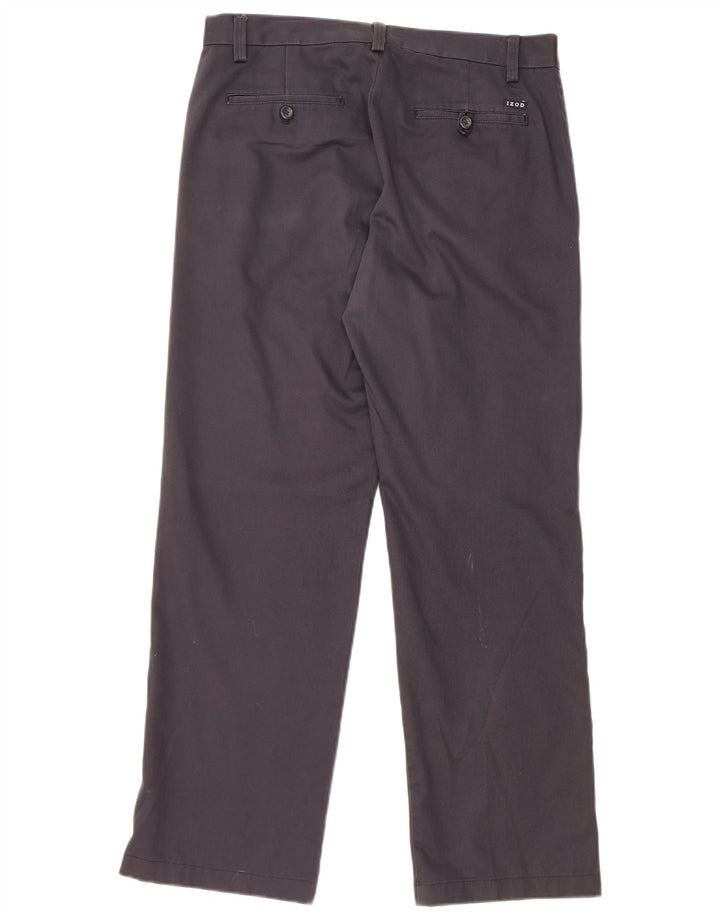 Calça Chino Masculina Slim Fit IZOD W30 L30 Algodão Azul Marinho