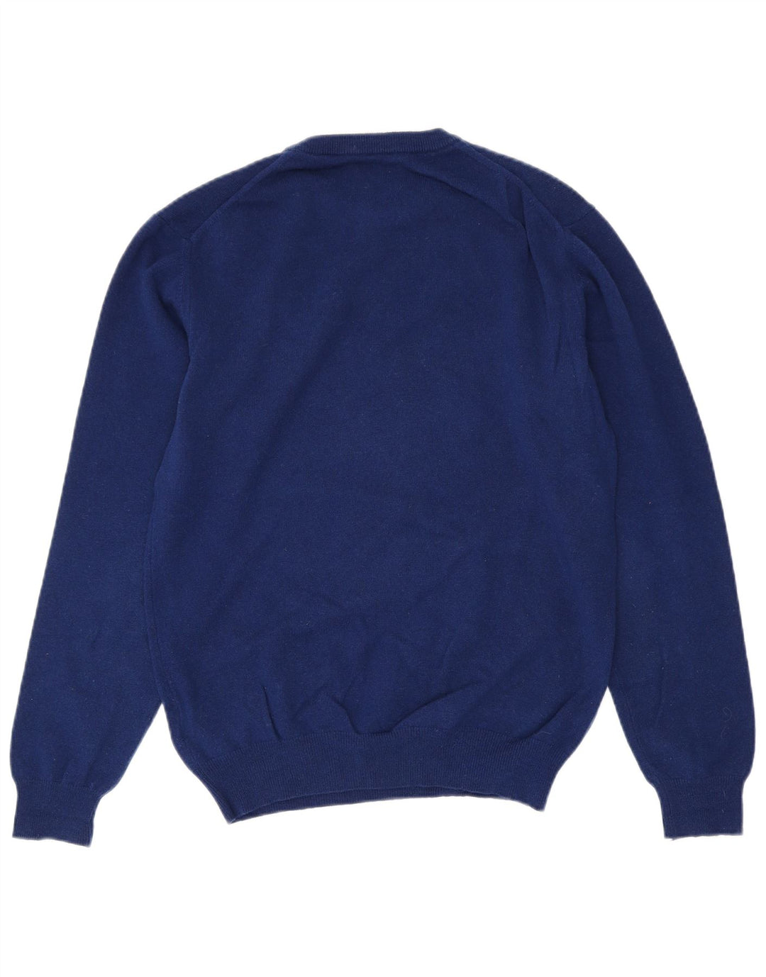 Suéter masculino GANT com gola redonda e lã azul médio