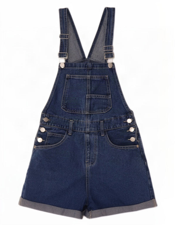 Shorts jeans feminino vintage W28 azul médio